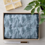 Blaues militärisches pixeliges Tarnmuster Seidenpapier (Geschenk)