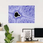 Blaues Mini-Brot-Plakat Poster (Heimbüro)