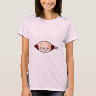 Blaues mit Augen Baby-Spähen T-Shirt