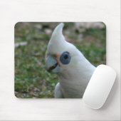 Blaues Mit Augen Cockatoo Mousepad (Mit Mouse)