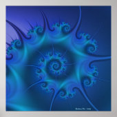 Blaues mit Augen Meer Poster (Vorne)