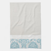 Blaues mit Filigran geschmücktes Handtuch (Vertikal)