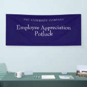Blaues Mitarbeiter-Dankeschön-Event  Banner (Messe)