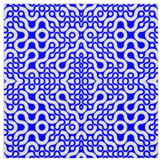 Blaues Mittelalter Modernes Print Stoff