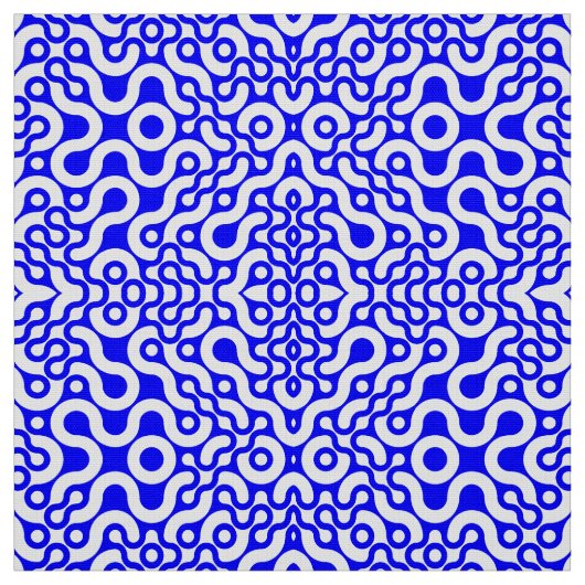 Blaues Mittelalter Modernes Print Stoff (Muster)