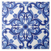 Blaues Mittelmeer Fliese (Vorderseite)