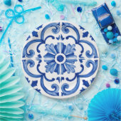 Blaues Mittelmeer Pappteller (Party)