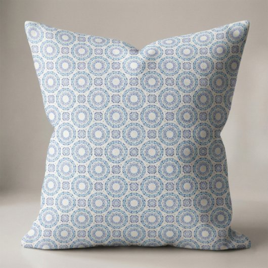 Blaues Mittelmeer Portugiesischer Azulejo Tile Pat Stoff