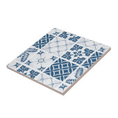 Blaues Mittelmeer-Talavera-Muster  Fliese (Seite)