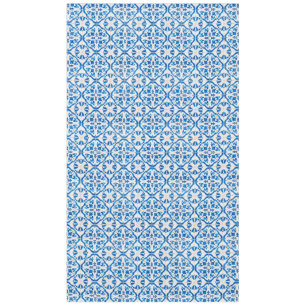 Blaues Mittelmeerklippchen - Elegant Azulejo Tischdecke