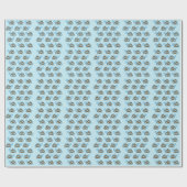 Blaues Mod-Schildkröte-Verpackungs-Papier Geschenkpapier (Flach)