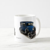 Blaues Modell A Tasse (VorderseiteRechts)