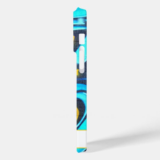 Blaues Modern Graffiti-Muster Case-Mate iPhone Hülle (Rückseite / Links)