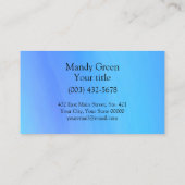 Blaues, modernes Berufliches Logo und QR-Code Visitenkarte (Rückseite)