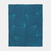 Blaues, modernes, einfaches helles Feierkonzept Fleecedecke (Vorderseite)