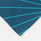 Blaues, modernes, einfaches helles Feierkonzept Fleecedecke (Ecke)