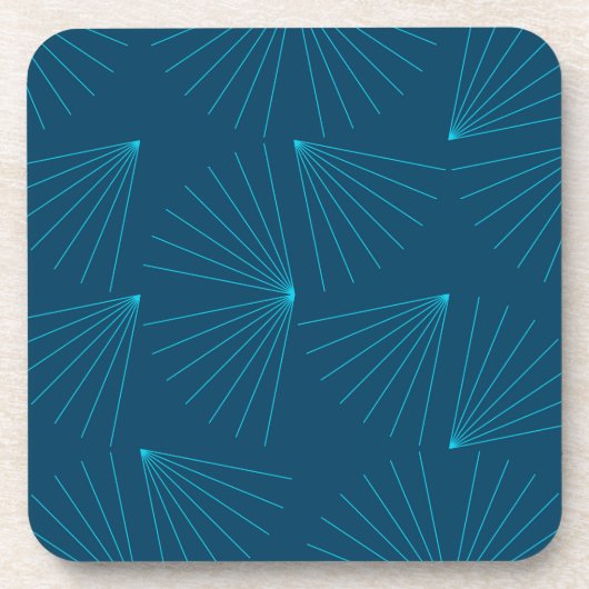 Blaues, modernes, einfaches helles Feierkonzept Getränkeuntersetzer (Vorderseite)