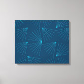 Blaues, modernes, einfaches helles Feierkonzept Leinwanddruck (Vorderseite)