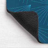 Blaues, modernes, einfaches helles Feierkonzept Mousepad (Ecke)