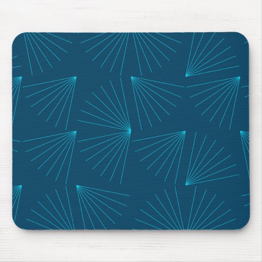 Blaues, modernes, einfaches helles Feierkonzept Mousepad (Vorne)