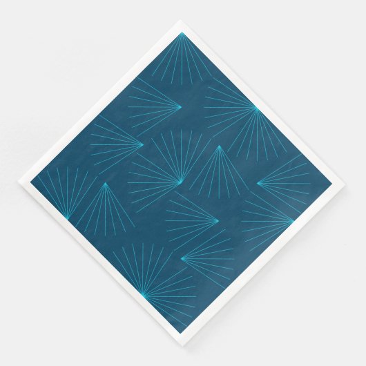 Blaues, modernes, einfaches helles Feierkonzept Serviette (Ecke)