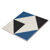 Blaues modernes geometrisches Muster Fliese (Seite)