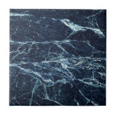 Blaues modernes Marmormuster Fliese (Vorderseite)