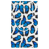 Blaues Monarchfalter-Muster Kleine Geschenktüte (Vorderseite)