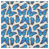 Blaues Monarchfalter-Muster Stoff (Muster)