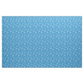 Blaues Monogramm 2 des Strand-Muster-| Stoff (Yard (91,4 cm))