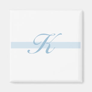 Blaues Monogramm K Magnet