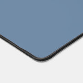 Blaues Monogramm Name Schreibtischunterlage (Ecke)