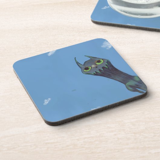 Blaues Monster Untersetzer (Linke Seite)