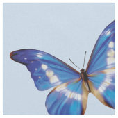 Blaues Morpho Schmetterlings-Gewebe Stoff (Nahaufnahme)