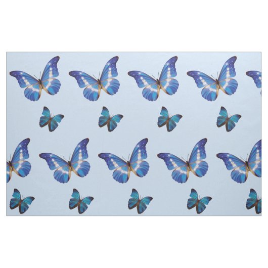 Blaues Morpho Schmetterlings-Gewebe Stoff (Fat Quarter (45,7 x 55,9 cm))