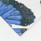 Blaues Morpho-Schmetterlingsmuster Design Fleece b (Ecke)