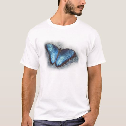 Blaues Morpho T-Shirt (Vorderseite)