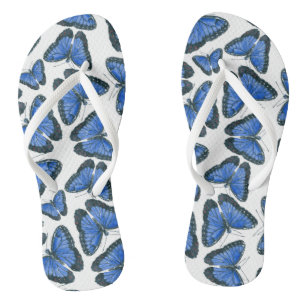 Blaues Morphon-Schmetterling-Muster Badesandalen