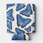 Blaues Morphon-Schmetterling-Muster Dosenkühler (Rückseite)