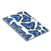 Blaues Morphon-Schmetterling-Muster Notizblock (Rechte Seite)