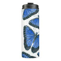 Blaues Morphon-Schmetterling-Muster