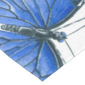 Blaues Morphon-Schmetterling-Muster Tischdecke (Schrägansicht)