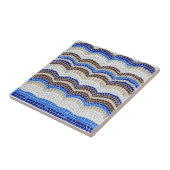 Blaues Mosaik-kleine Keramik-Fliese Fliese (Seite)