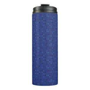 Blaues Mosaikbild Thermosbecher