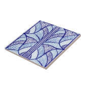 Blaues Mosaikmuster Fliese (Seite)