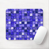 Blaues Mosaikmuster Mousepad (Mit Mouse)