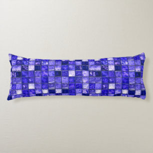 Blaues Mosaikmuster Seitenschläferkissen