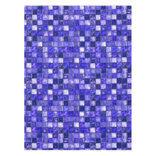 Blaues Mosaikmuster Tischdecke