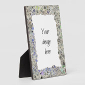 Blaues Mosaikrahmen Fotoplatte (Seite)