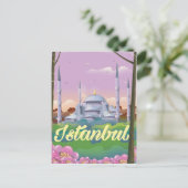 Blaues Moschee für Istanbul Postkarte (Stehend Vorderseite)